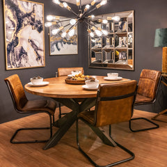 Live Edge Collection Large Round Dining Table Image 4