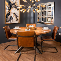 Live Edge Collection Large Round Dining Table Image 5