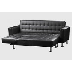 Hawthorn Corner Multi Functional Sofa Bed PU & PVC Brown Image 3