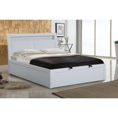 Tanya Storage High Gloss Double Bed White Image 4