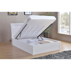 Tanya Storage High Gloss Double Bed White Image 7